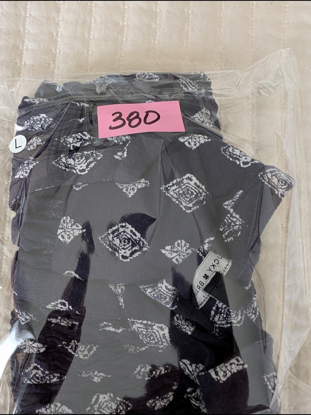Lucky Brand Navy Blue Sleeveless Printed Tank - Picture 5 of 5